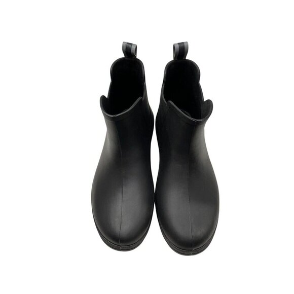 NEW Totes Men's 12 Black Chelsea Ankle Rain Boots with Everywear Technology - Picture 5 of 13